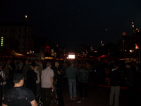 Spielbudenplatz hinweg